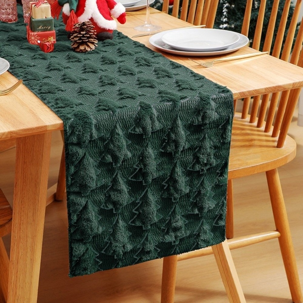 Table Runner Sequin - New Christmas Table Runner Polyester 3D