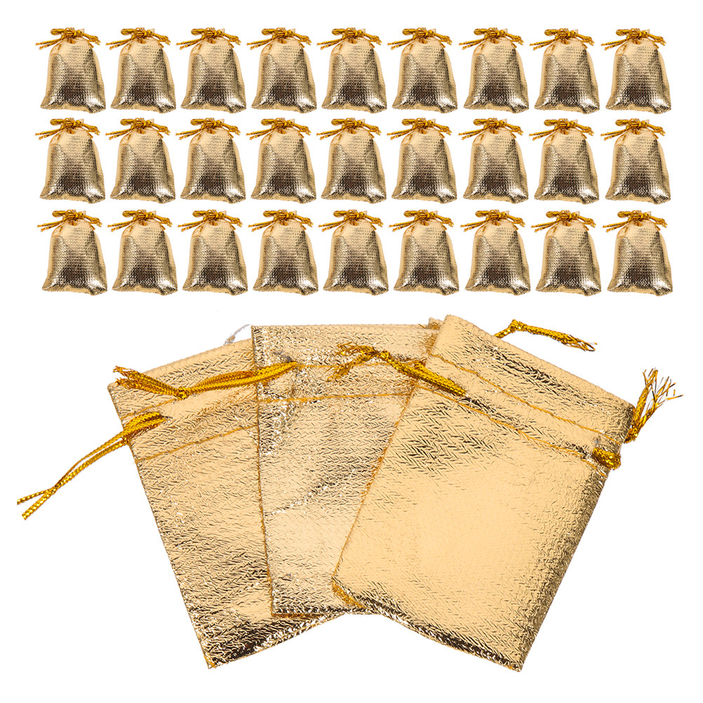 Wedding Solution - 100Pcs Reusable Drawstring Jewelry Bags Cloth