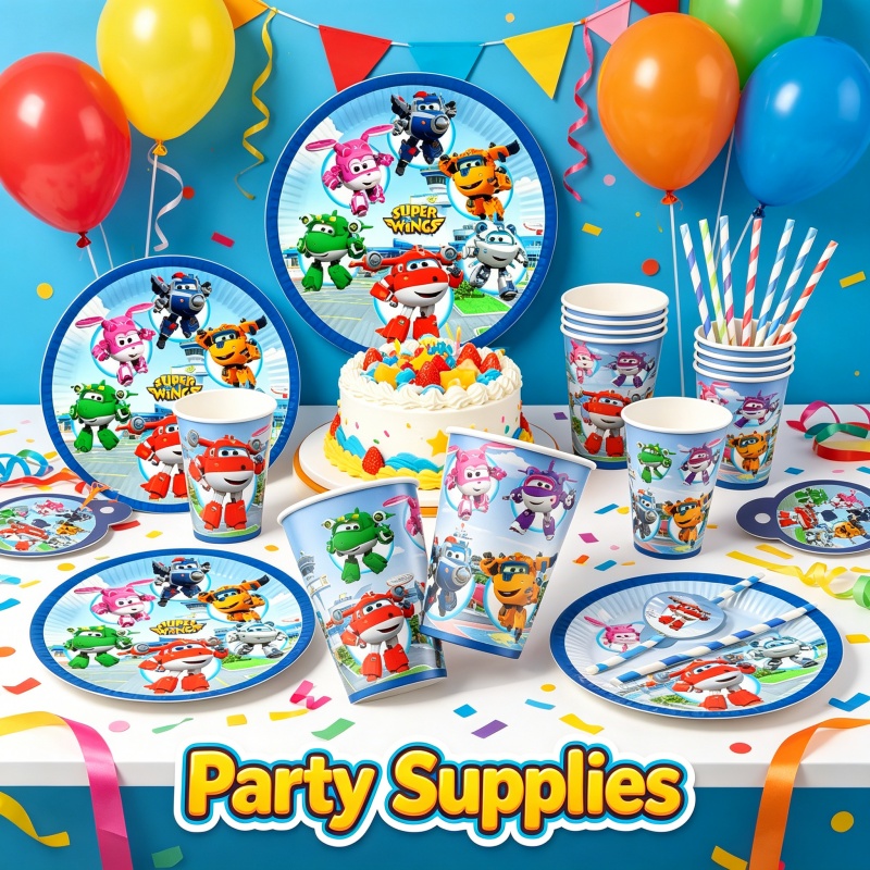 Wedding Day Supply Kit - Super Birthday Party Decoration Wings Combination