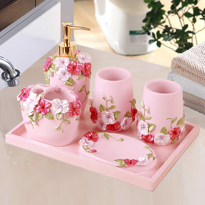 5 Miếng Bộ Nhà Tắm Châu Âu Rửa - đánh giá và giá Wedding Bathroom Supply Kit
