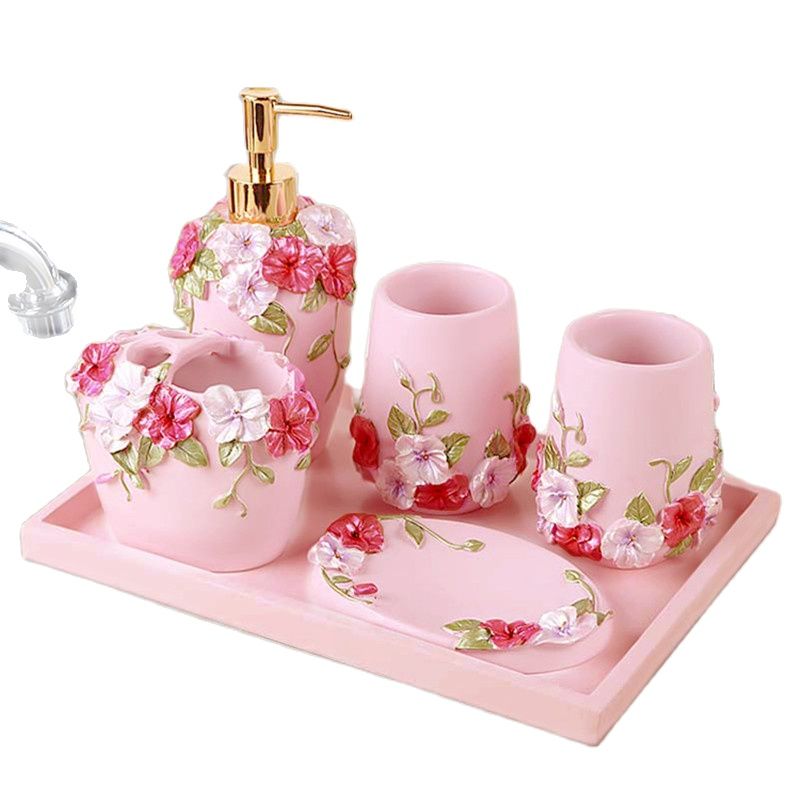 Wedding Gift Kit-Pink Rose Flo - đánh giá và giá Wedding Bathroom Supply Kit