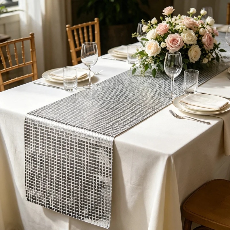 Glitter Sequin Table Runner Mi - đánh giá và giá Table Runner Sequin