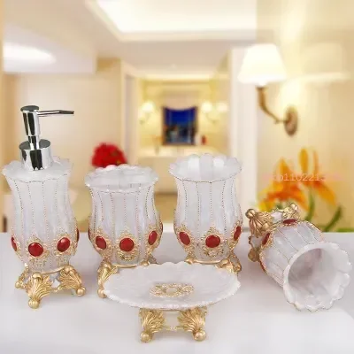 Bathroom Accessories Five-piec - đánh giá và giá Wedding Bathroom Supply Kit
