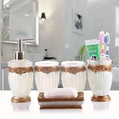 Bathroom Accessories Five-piec - đánh giá và giá Wedding Bathroom Supply Kit