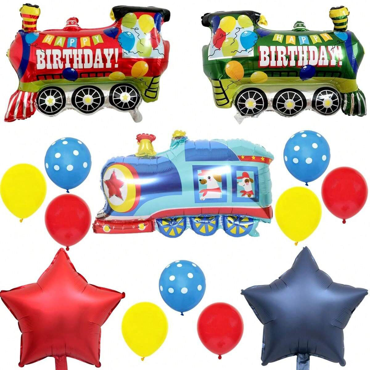 14pcs Train Balloon Kit for Bi - đánh giá và giá Wedding Day Supply Kit