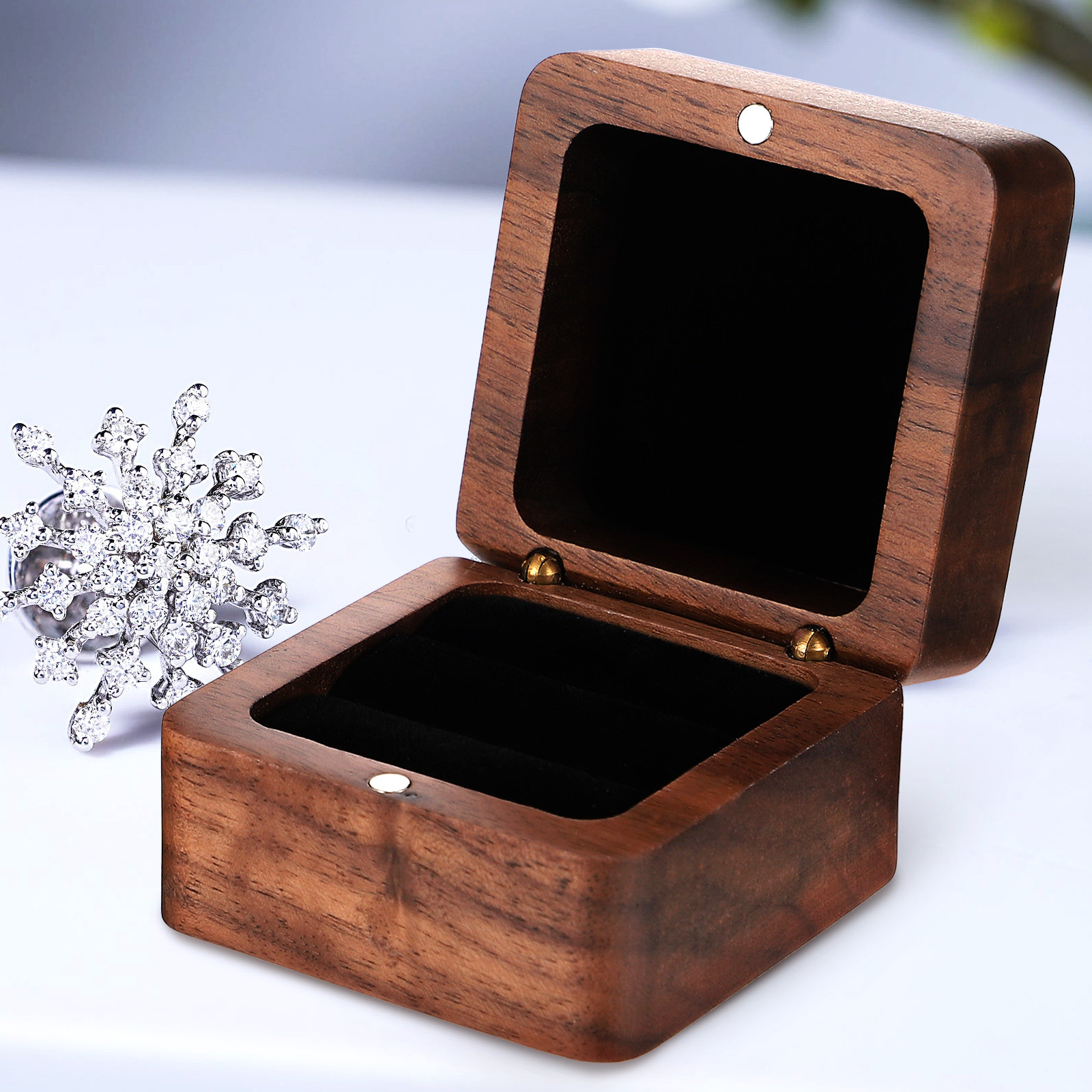 Luxury Wooden Ring Box Safe Se - đánh giá và giá Wedding Solution