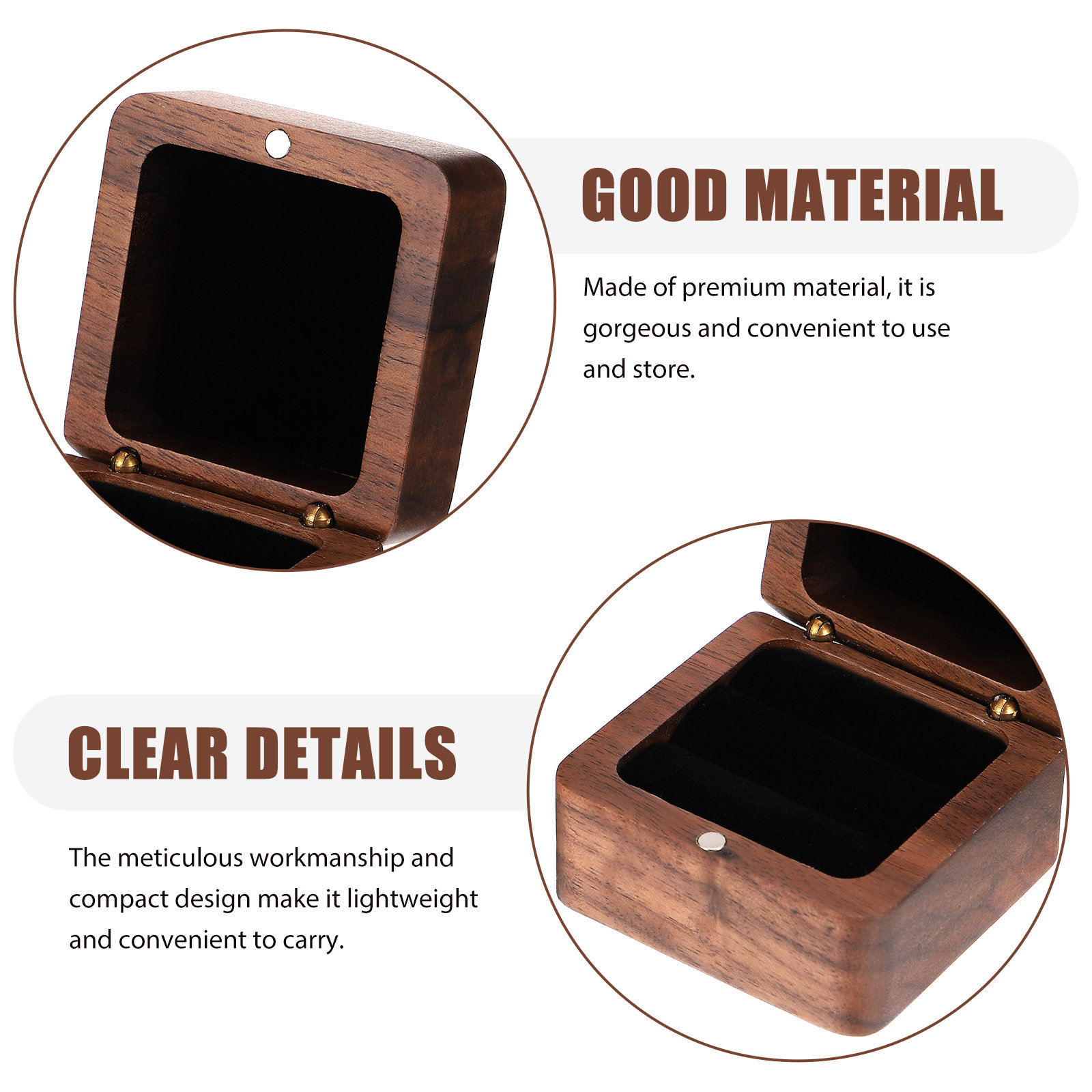 Luxury Wooden Ring Box Safe Se - đánh giá và giá Wedding Solution