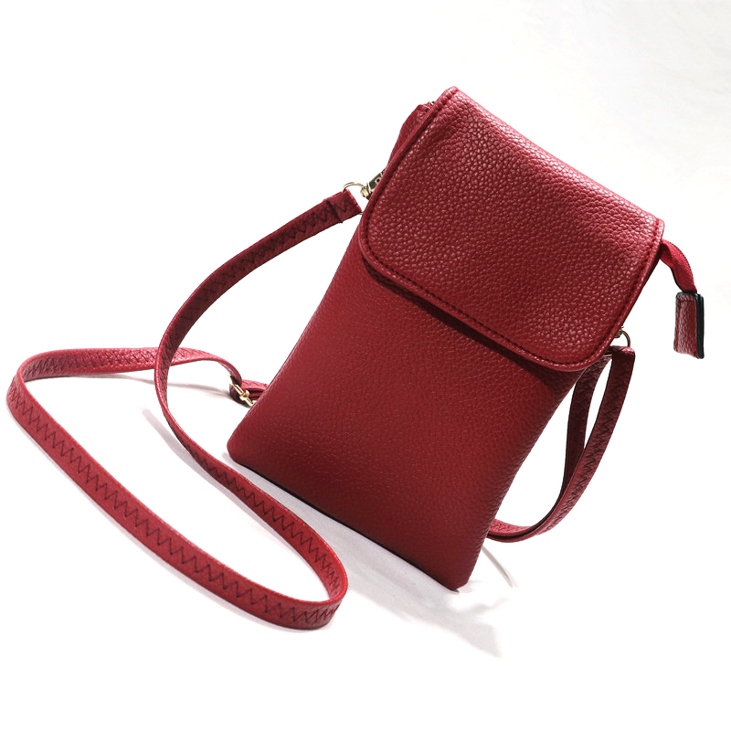 Women Leather Crossbody Phone  - đánh giá và giá Place Card Holder