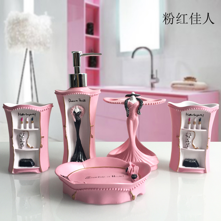 Bộ 5 Thời Trang Đồ Dùng Phòng  - đánh giá và giá Wedding Bathroom Supply Kit