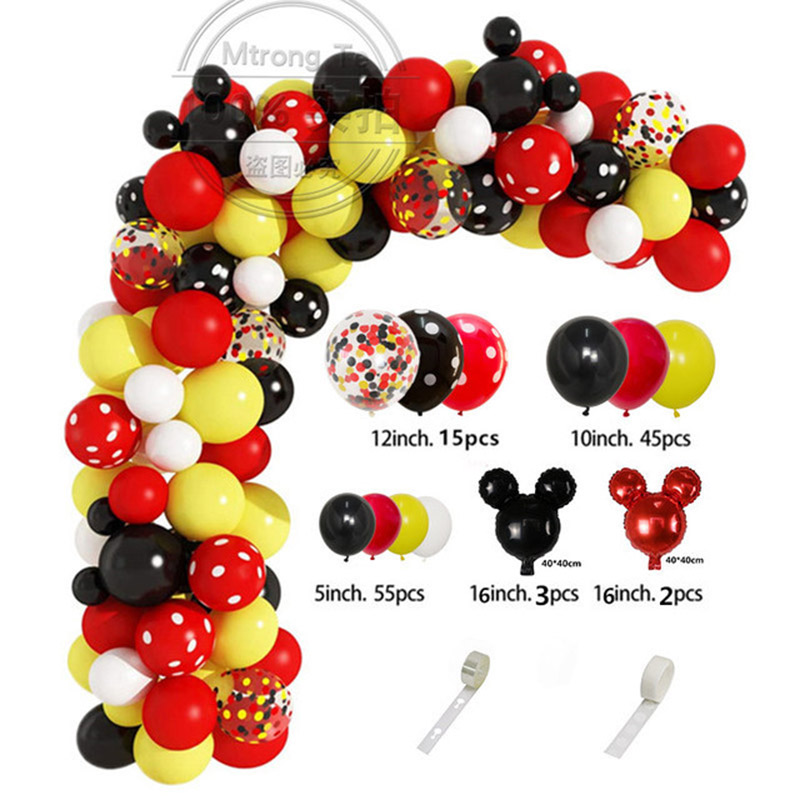 Red Black Yellow Balloon Garla - đánh giá và giá Wedding Day Supply Kit