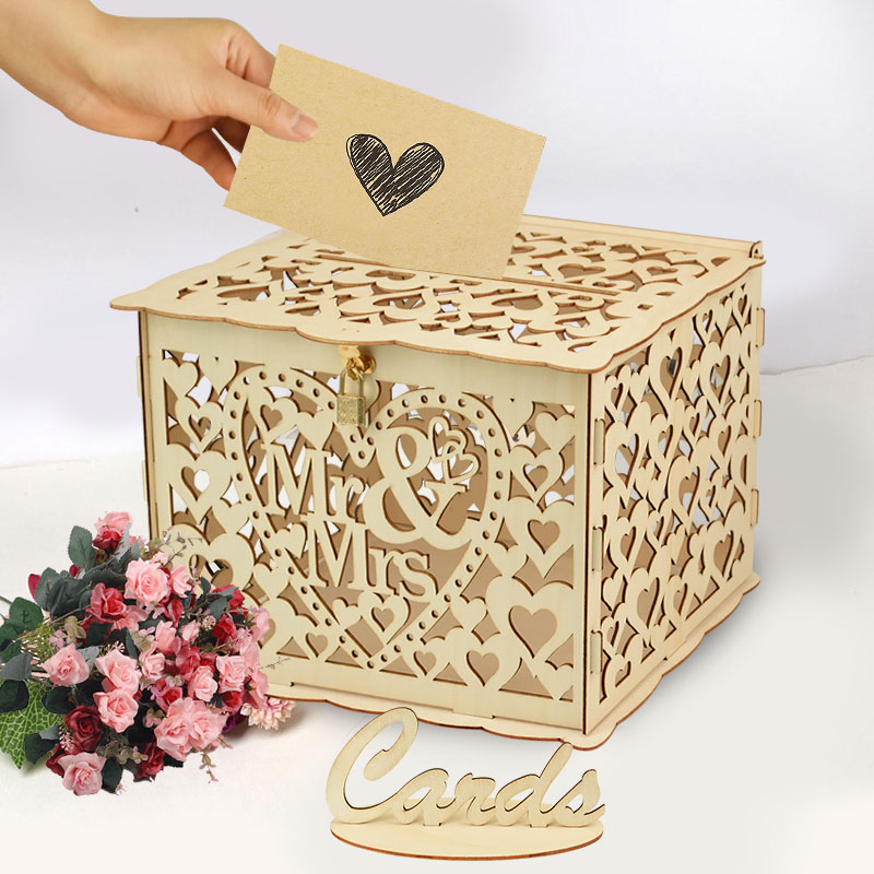 Wedding Wooden Gifts Card Boxe - đánh giá và giá Wedding Supply Rentals