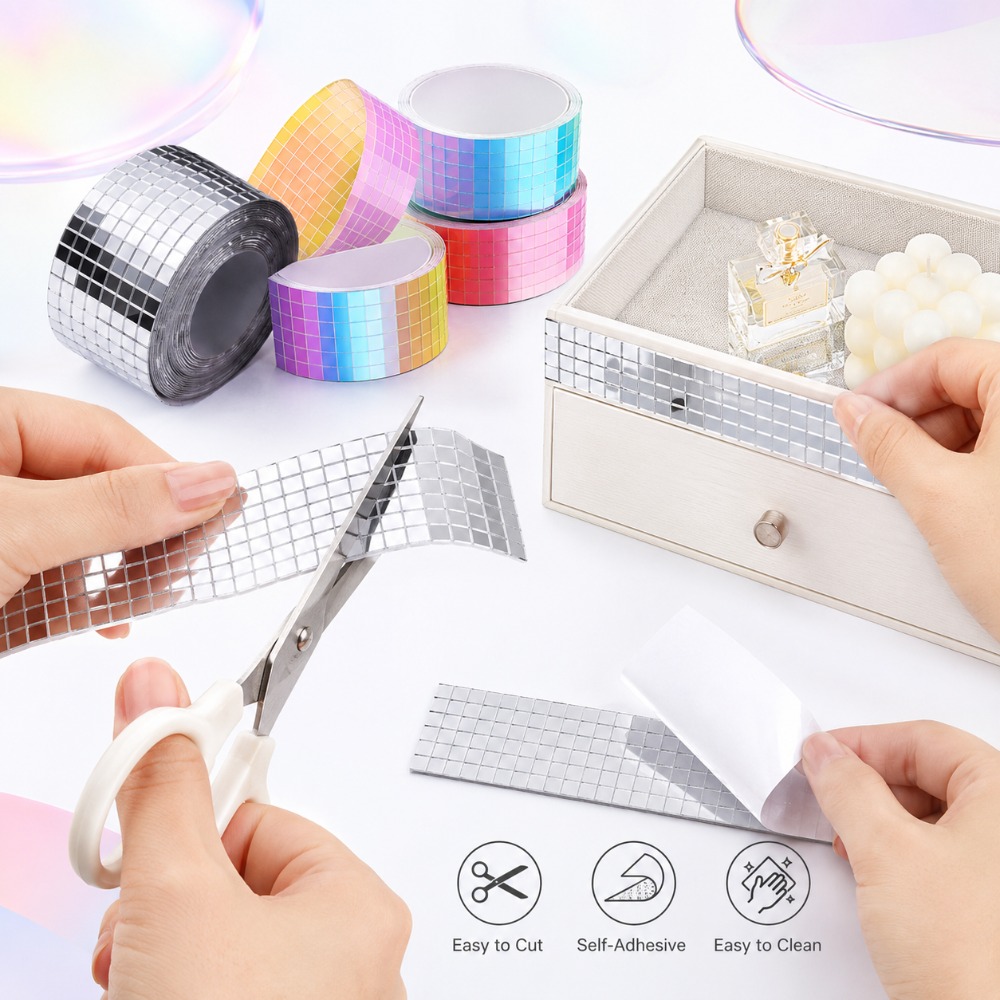 Mini Square Mirror Mosaic Tile - đánh giá và giá Wedding Bathroom Supply Kit