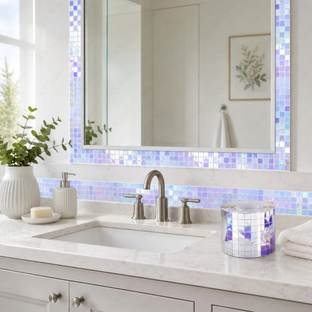 Mini Square Mirror Mosaic Tile - đánh giá và giá Wedding Bathroom Supply Kit